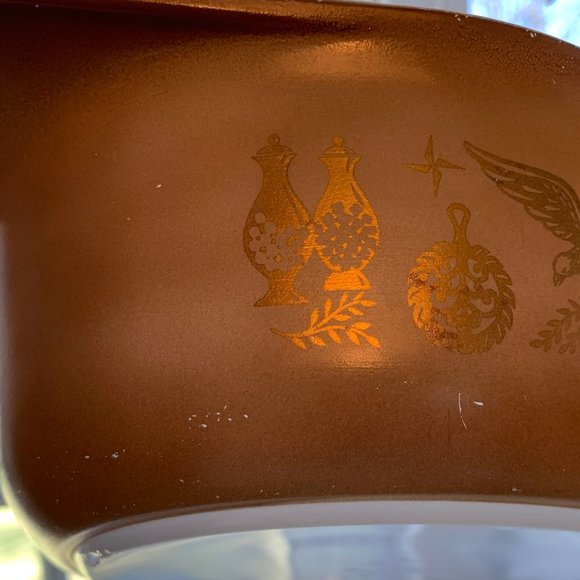 Pyrex Vintage 1960s Early American #043 Dish w Lid - Picture 15 of 16